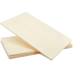 Juvale 4 Pack Unfinished Rectangular Wood Slices, DIY Rectangle Wooden Boards for Crafts, Painting Signs (15.5 x 9.8 x 0.2 in)