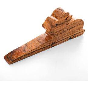 Door Stopper Wooden Hand Carved Wedge Decorative Door Stop for Home and Gifting (Bird Shape)