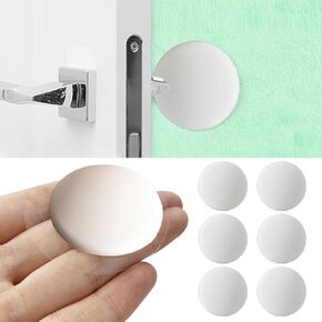 2" Door Stopper Wall Protector 8 Pack, Self-Adhesive Handle Stopper, Wall Shield Bumper Stop Wall Damage & Noise from Doors, Shock Absorbent Gel for Home Office, Clear