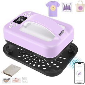 Heat Press Machine for T Shirts, with Phone App Smart Shirt Press Machine Portable Heat Press Mini for Beginners and Gifts, Vinyl, Sublimation, Heat Transfer Projects Home heatpress Machine