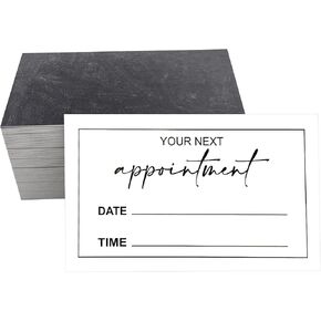 RXBC2011 Chalkboard Style Appointment Cards for Beauty Makeup Hair Nail Salon Barber Shop Restaurants Therapist 2x3.5 Inches Pack of 100