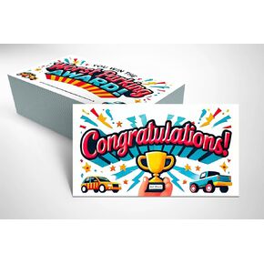 Worst Parking Award Business Cards (Pack of 50) Bad Parking Cards 3.5"x2" Stocking Stuffers for Adults