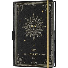 2025 Appointment Book & Planner - Jan 2025 - Dec 2025, Daily Hourly Planner 2025, 5.75" X 8.25", 60-Minute Interval, Faux Soft Leather Cover, Premium Paper, 2025 Planner with Pen Holder, Inner Pocket