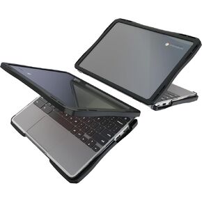Case for Dell Chromebook 11.6" 3120 | 3110 | 3100 Clamshell and 2-in-1 | Protective Hard Shell Polycarbonate Clear Case Cover | Student-Proof Rubberized Edge Protection