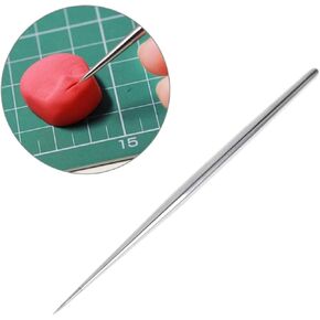 1pc Silver Stainless Steel Needle Crafting Stick,Clay Needle Pottery Clay Engraving Tool,DIY Needle Detail Tool Craft Fine Needle Ceramic and Pottery Tools,Craft Supplies,Ceramics and Pottery