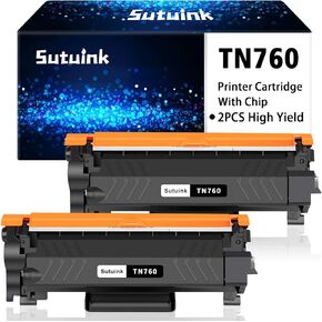 MFC-L2690dw Toner for Brother (Compatible TN-760 TN-730 Toner Cartridge) Replacement for TN730 TN760 Use for Brother MFC-L2690DW MFC-L2710DW HL-L2370DW HL-L2390DW MFC-L2750DW DCP-L2550DW (2 Black)