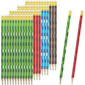 48 قطعة من أقلام الرصاص البكسل المرحة لألعاب الفيديو، أقلام رصاص ذات طابع خاص للحفلات، أقلام فسيفساء متعددة الألوان لمكافآت الفصل الدراسي (بسيطة) in Kuwait