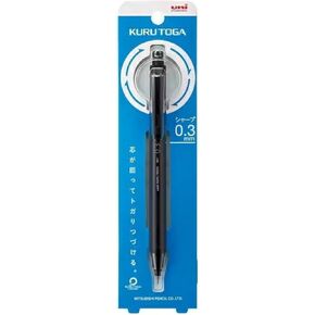 uni Mitsubishi Pencil Mechanical Pencil Kurutoga KS 0.3mm Black M3KS1P.24