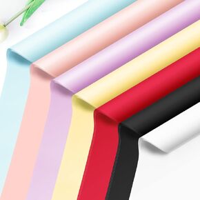 21 Sheets Flower Wrapping Paper, 7 Colors Bouquet Wrapping Paper, Florist Bouquet Supplies, Waterproof Floral Wrapping Paper DIY Gift Packaging for Wedding Birthday Gifts