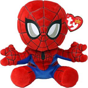 Ty - مجموعة Marvel، Spiderman، جميع أبطالك المفضلين في إصدار مرن، قطيفة ناعمة للجمع، فكرة هدية للصغار والكبار - 20 سم - T44007