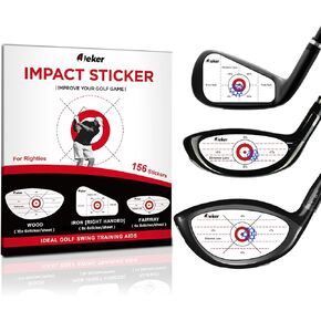 Golf Impact Tape - High-Resolution Strike Stickers for Iron, Wood & Fairway Clubs, Non-Residue, Swing Training Aid Impact Labels