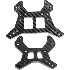 Carbon Fibre Shock Tower Upgrades Part for Arrma 1/8 Typhon 6S BLX,BRCatWPark RC Front & Rear Shock Mounts Hop-Up for Arrma 1/8 Typhon 6S BLX