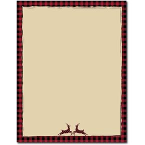 قرطاسية عطلة عيد الميلاد الرنة الحمراء من بوفالو - 80 ورقة in Kuwait