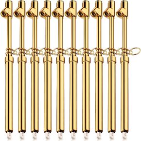 Tallew 10 Pack Dual Head Tire Pressure Gauge Heavy Duty Air Pressure Tire Gauge Truck Tire Gauge for Auto Truck Car RV Van Gage Range 10-150PSI, 1-10Bar (Silver)