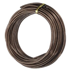 uxcell 9 Gauge 3mm Aluminum Wire, 32.8 Ft(10m) Bendable Metal Wire Jewelry Craft Wire Beading Armature Wire for DIY Crafts Wreath Making Sculpting Floral Bonsai Trees, Brown