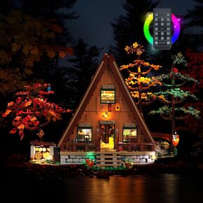 LED Lighting Compatible with Lego A-Frame Cabin 21338, Light Kit Compatible with Lego 21338, Giving Light to Model, NOT Included The Model Set(RC Model)