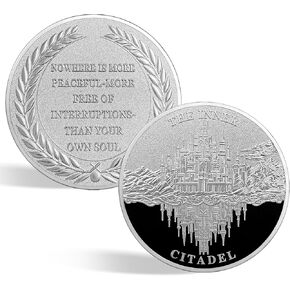 CHURYUML The Cardinal Virtues Stoic Coin Four Virtues Stoicism Challenge Coins Inspirational Reminder Token for Daily Stoic Meditations EDC Courage Coins Motivational Gifts