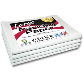 Tree House Pad & Paper | 31" x 22" Packing Paper Sheets | 240 Sheets of Newsprint | Size LARGE | Made for Moving, Packing, & Shipping | Recyclable Material | Made in the USA