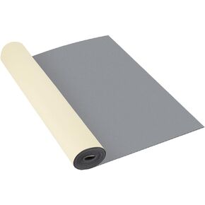 BENECREAT 79x16 Inch EVA Foam Rubber Roll Adhesive, 1mm Gray Adhesive Foam Padding Soundproof DIY Project Sheet for Cosplay Padding, DIY Project, Gaskets, Costume, Crafts, Halloween