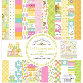 حزمة ورق دودل بج مزدوجة الجوانب مقاس 12 × 12 بوصة 12/عبوة - باني هوب in Kuwait