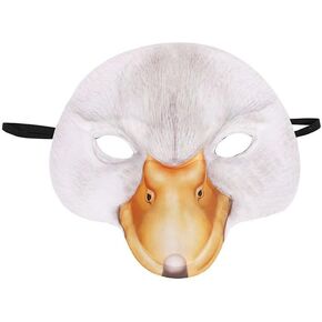 1Pcs Halloween White Duck Masks Animal Duck Mask Masquerade Duck Mask for Halloween Easter Carnival Costume Party Props