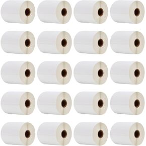 Thermal Labels Roll 4"×6", SJPACK 20 Rolls Shipping Label, Self-Adhesive, Compatible with Nelko, OFFNOVA, PEDOOLO, MUNBYN, Rollo, Phomemo, Zebra Thermal Label Printers, 250 Labels/Roll