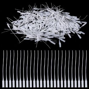Glue Micro-Tips 200 PCS Plastic Glue Extender Precision Extender for Nozzle Bottle Glue White Glue Tips for Glue Bottles Precision Glue Tips Gap Plastic Glue Bottle Tips for Arts Crafts Lab Adhesive
