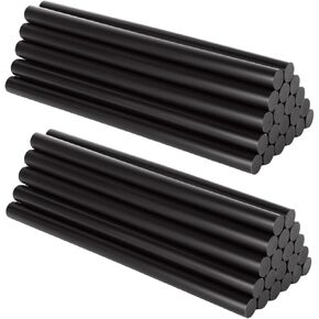 LOPYXBR 100 PCS Black Hot Glue Sticks Full Size 8" Long x 0.43" Dia Hot Melt Adhesive High Temp Black Glue Sticks for Glue Gun Sticks Bulk for Crafting DIY Car Dent Repair and Gluing Project