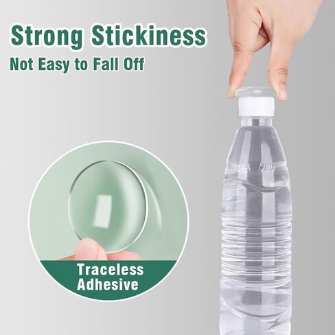 2" Door Stopper Wall Protector 8 Pack, Self-Adhesive Handle Stopper, Wall Shield Bumper Stop Wall Damage & Noise from Doors, Shock Absorbent Gel for Home Office, Clear in Saudi Arabia