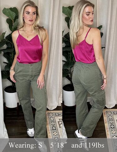Ekouaer Women's Lace Silk Satin Pajama Tank Tops V Neck Camisole Soft Spaghetti Strap Tops Loose Sleepwear S-3XL in Saudi Arabia