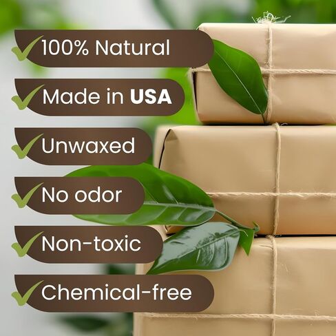 12" x 1200" (100 ft) Natural Kraft Paper Roll – Non-Toxic, Odorless, 100% Recyclable Packing Paper, Brown Wrapping Paper for Shipping, Packaging, Crafting & Gift Wrapping in Saudi Arabia