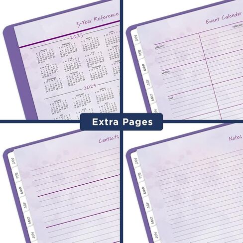 AT-A-GLANCE 2025 Appointment Book Planner, Weekly & Monthly, 5-1/2" x 8-1/2", Small, Beautiful Day, Lavender (938P-200-25) in Kuwait