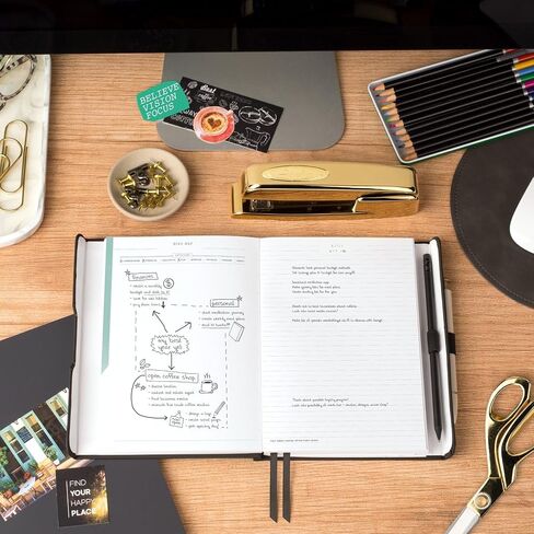 AT-A-GLANCE Foundation Goals Planner, Track Habits, Increase Focus, Weekly & Monthly Undated Journal, 5-1/2" x 8-1/2", Green (FD-200-60) in Saudi Arabia