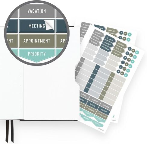 AT-A-GLANCE Foundation Goals Planner, Track Habits, Increase Focus, Weekly & Monthly Undated Journal, 5-1/2" x 8-1/2", Green (FD-200-60) in Saudi Arabia