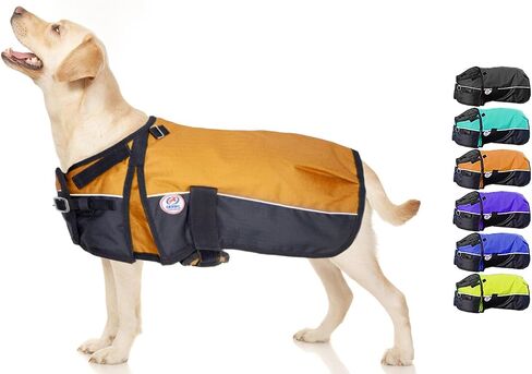 معطف الشتاء للكلاب من Derby Originals Ruff-Pup 600D متوسط ​​الوزن، 22 بوصة، برتقالي in Kuwait