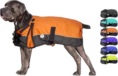 معطف الشتاء للكلاب من Derby Originals Ruff-Pup 600D متوسط ​​الوزن، 22 بوصة، برتقالي in Kuwait
