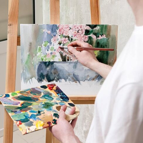 7 قطع من فرشاة كولينسكي للألوان المائية مجموعة فرش رسم فنية احترافية مجموعة فرش طلاء مائية مستديرة للألوان المائية وأحبار الغواش الأكريليكية in Saudi Arabia