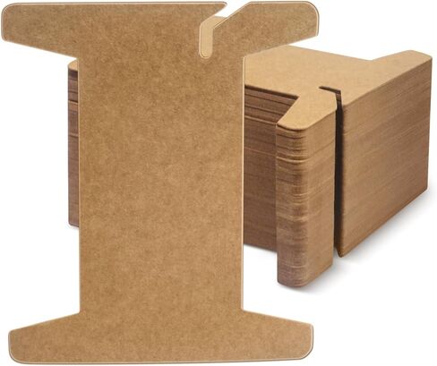 منظم أشرطة، 100 قطعة من بكرات الشريط، منظم تخزين شريط من الورق المقوى، حامل خيط بني in Kuwait