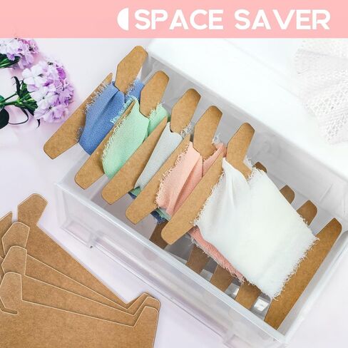 منظم أشرطة، 100 قطعة من بكرات الشريط، منظم تخزين شريط من الورق المقوى، حامل خيط بني in Kuwait