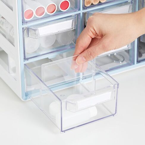 Blue Ginkgo 16-Drawer Storage Cabinet Organizer, Grey, Made in Korea in Saudi Arabia