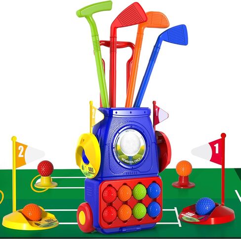 Bennol Upgraded Kids Toddler Golf Set, Indoor Outdoor Outside Golf Toys Gifts for 3 4 5 Year Old Boys, 3 4 5 Year Old Boys Toys Birthday Gifts Ideas, Outdoor Golf Set Toys Game for Kids Boys in Saudi Arabia