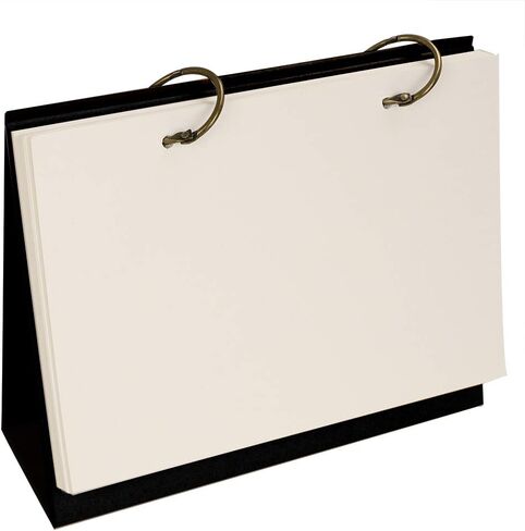 Top Spiral Personal Planner 2021 Desktop Standing Calender Planner White Blank 2 Ring Binder Refillable Paper Sketchbook to-Do List Agenda Notepad,Paperboard Cover,26 Sheets in Kuwait