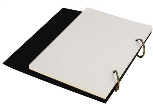 Top Spiral Personal Planner 2021 Desktop Standing Calender Planner White Blank 2 Ring Binder Refillable Paper Sketchbook to-Do List Agenda Notepad,Paperboard Cover,26 Sheets in Kuwait