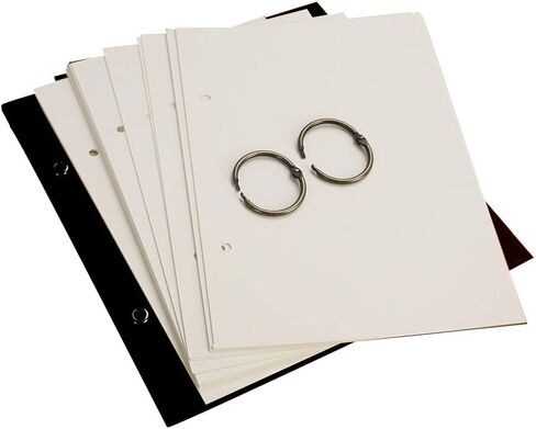 Top Spiral Personal Planner 2021 Desktop Standing Calender Planner White Blank 2 Ring Binder Refillable Paper Sketchbook to-Do List Agenda Notepad,Paperboard Cover,26 Sheets in Kuwait