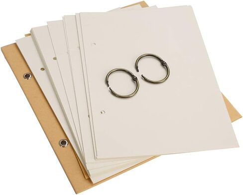 Top Spiral Personal Planner 2021 Desktop Standing Calender Planner White Blank 2 Ring Binder Refillable Paper Sketchbook to-Do List Agenda Notepad,Paperboard Cover,26 Sheets in Kuwait