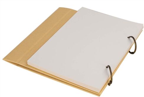 Top Spiral Personal Planner 2021 Desktop Standing Calender Planner White Blank 2 Ring Binder Refillable Paper Sketchbook to-Do List Agenda Notepad,Paperboard Cover,26 Sheets in Kuwait