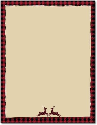 قرطاسية عطلة عيد الميلاد الرنة الحمراء من بوفالو - 80 ورقة in Kuwait