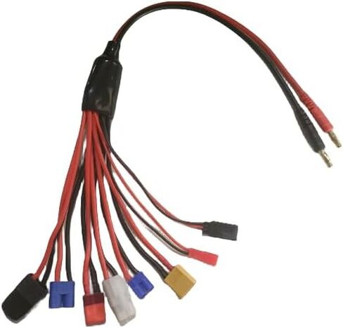 8 في 1RC شاحن متعدد يؤدي محول البطارية الترا T عمداء TMY Futaba JR JST BEC TRX EC2 EC3 XT60 14awg 16awg 22awg 350 مللي متر 1 قطعة in Kuwait