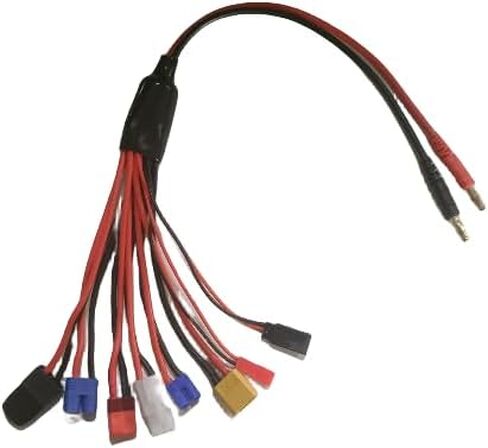 8 في 1RC شاحن متعدد يؤدي محول البطارية الترا T عمداء TMY Futaba JR JST BEC TRX EC2 EC3 XT60 14awg 16awg 22awg 350 مللي متر 1 قطعة in Kuwait