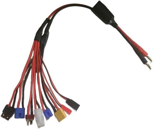 8 في 1RC شاحن متعدد يؤدي محول البطارية الترا T عمداء TMY Futaba JR JST BEC TRX EC2 EC3 XT60 14awg 16awg 22awg 350 مللي متر 1 قطعة in Kuwait
